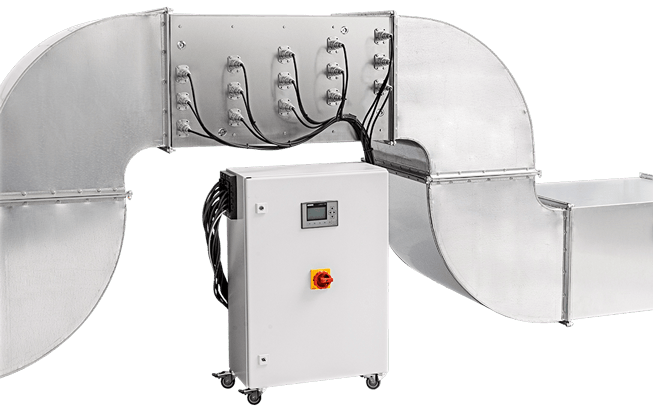 UV-C air disinfection module for air conditioning and HVAC