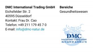 Kontakt Information DMC International Trading GmbH