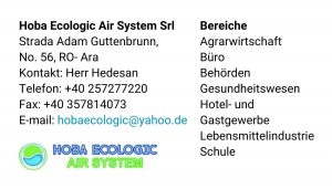 Kontakt Information Hoba Ecologic Air System Srl