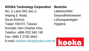Kontakt Infromation KOOKA Technology Corporation