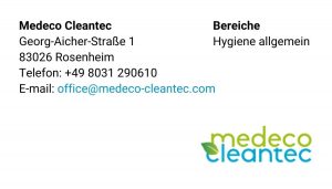 Kontakt Information Medeco Cleantec