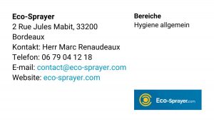 Kontakt Eco-Sprayer Frankreich